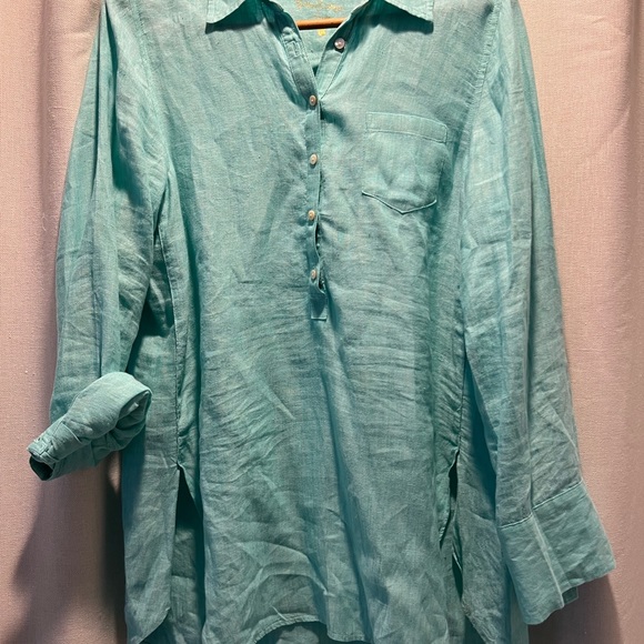 Lily Pulitzer linen tunic, barely worn - Picture 2 of 3